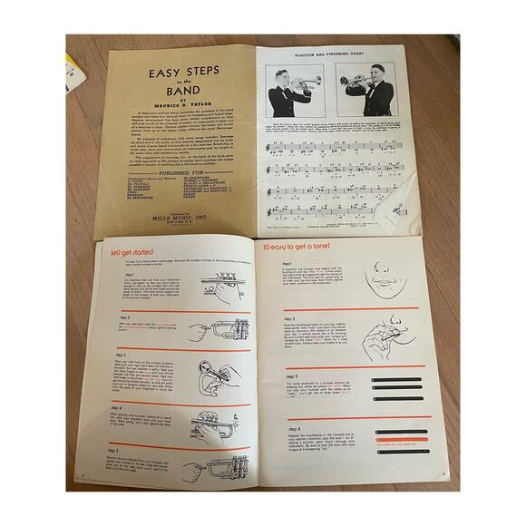 Trumpet Cornet Vintage Sheet Music Song Books x 6 Beginner/Easier Etudes Method - Picture 4 of 8